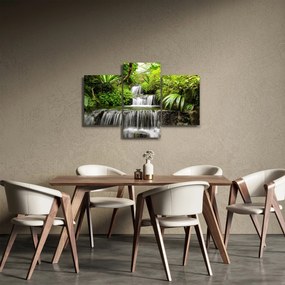 Obraz - Vodopád v dažďovom lese (90x60 cm)