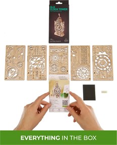 Ugears 3D mechanické puzzle Old clock tower 44 ks