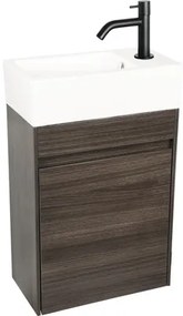 Kúpeľňová skrinka pod umývadlo Differnz Hura L dub sivý 39,5x52x21,5 cm