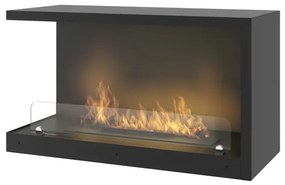 InFire - Rohový BIO krb 80x45 cm 3kW čierna