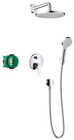 Sprchový systém Hansgrohe Crometta S pod omietku s pákovou batériou chróm 27958000, 1 ks