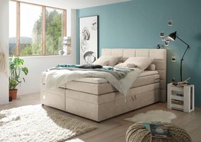 XXXLutz BOXSPRINGOVÁ POSTEĽ, 180/200 cm, piesková MID.YOU - Online Only spálne - 002220032516