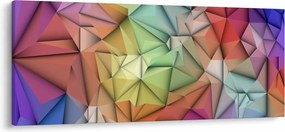 Obraz - Polygonálna abstrakcia (120x50 cm)