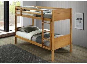 Kondela Poschodová posteľ, MAKIRA, masívne drevo, dub