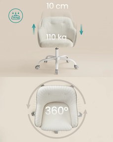 Otočná kancelářská židle Oktus béžová