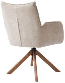 Krémovobiele čalúnené jedálenské kreslá v súprave 2 ks Marilla – Unique Furniture