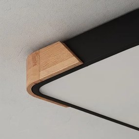 Brilagi - LED stmievateľné svietidlo PILANA LED/48W/230V dub/čierna 42x42 cm + DO