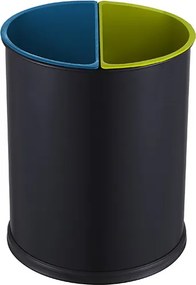 Bemeta Design Odpadkový kôš 15 l, na triedený odpad (2 plastové vložky), čierny - 126115380