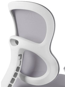 Detská rastúca stolička Neoseat JUNI 006 — látka, prateľný poťah, sivá