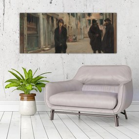 Obraz - John Singer Sargent, Street in Venice, reprodukcia (120x50 cm)