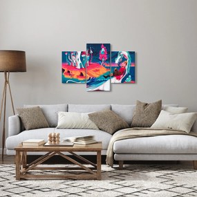 Obraz - Princ a dračia princezná (90x60 cm)