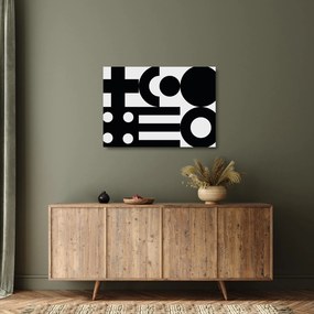 Sklenený obraz - Geometrická abstrakcia N⁰3 (70x50 cm)