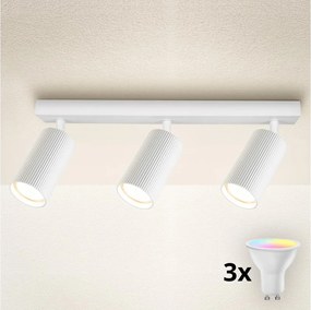 Brilagi - LED RGBW stmievateľné bodové svietidlo SELE MODERN 3xGU10/6W/230V Wi-Fi biela