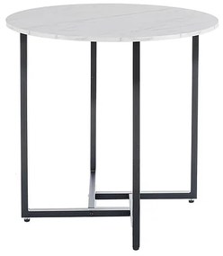 Okrúhly jedálenský stôl ALTO II 80 cm, dekor biely mramor