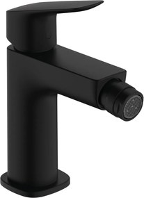 Hansgrohe Logis, páková bidetová batéria 110 Fine s odtokovou súpravou s tiahlom, čierna matná, HAN-71201670