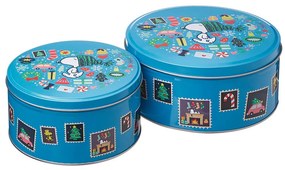 PEANUTS Dóza okrúhla Snoopyho Vianoce 13,5 cm