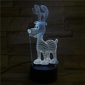 3Dmix 3D-MTV017 - Motív pre 3D LED nočnú lampu - Sob