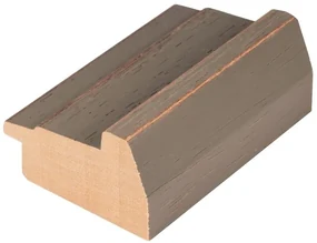 DANTIK - Zrkadlo v rámu, rozmer s rámom 50x120 cm z lišty STEP tmavošedá (3021)