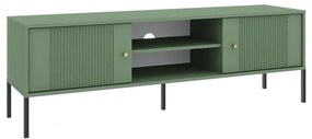 Televízny stolík LUE zelená/čierna
