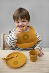 Detský silikónový tanier Mr. Lion