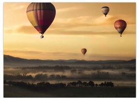 Obraz - lietajúce balóny (70x50 cm)