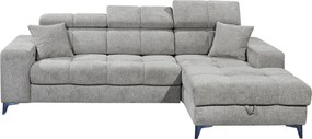 XXXLutz ROHOVÁ SEDAČKA, textil, svetlosivá MID.YOU - Sedačky - 002220047405