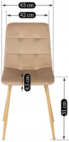 PROXIMA.store - Čalúnená jedálenská stolička FREDY FARBA: čierna, FARBA NÔH: chróm