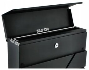 Poštovná schránka 36,7x37 cm antracit