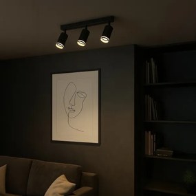 Bodové svietidlo PIPE 3xGU10/10W/230V čierne