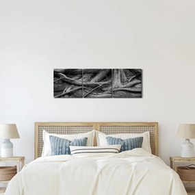 Obraz - Korene stromu (s hodinami) (90x30 cm)