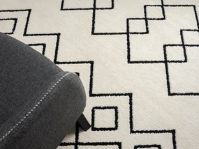 My Flair, Kusový koberec Moroccan Dream weiß, 160x230, čiernobiela, obývacia izba