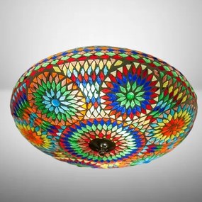 Turecká lampa stropnica mozaiková Melon LIVELY Ø38