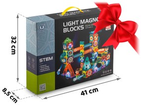 Svietiace vzdelávacie magnetické stavebnice 150 ks RK-782 Ricokids