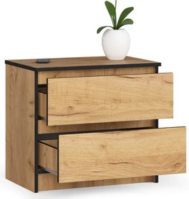 Nočný stolík K60 2SZ CLP dub craft