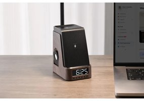 Immax 08999L - LED+CCT stmievateľná stolná lampa s bezdrôtovým nabíjaním QI IDEAL LED/8W/230V hnedá