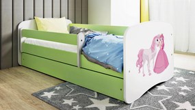 XXXLutz POSTEĽ PRE DETI A MLÁDEŽ 80/160 cm, zelená, biela MID.YOU - Detské izby - 002142000253