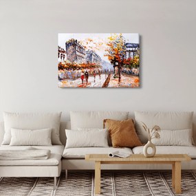 Obraz - Život v meste (90x60 cm)