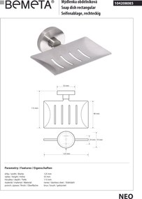 Bemeta Design NEO: Mydelnička - 104208085