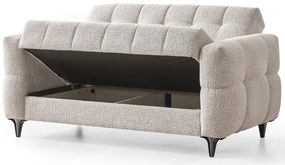 Dvojmiestna rozkladacia pohovka s úložným priestorom Thierry - šedá