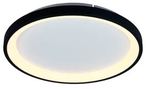 Brilagi - LED stmievateľné stropné svietidlo FALCON SLIM LED/42W/230V pr. 50 cm čierne s diaľkovým ovládaním