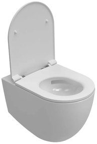 Isvea Isvea, INFINITY závesná WC misa, Vortex Rimless, 36,5x53cm, biela, 10NF02003