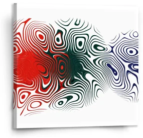 Sablio Obraz Dvojfarebná abstrakcia - 110x110 cm