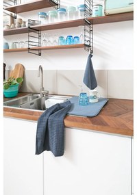 Súprava 2 modrých kuchynských utierok z mikrovlákna Tiseco Home Studio, 60 x 40 cm