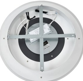 Dizajnové stropné svietidlo biele s tmavosivým okrúhlym vrátane LED stmievateľné - Taylor