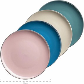 Mäser Jedálenská súprava riadu 16 ks MAILA – petrolejový mix