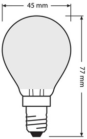 2PAK LED žiarovka E14 P45 4W = 40W 470lm 2700K Warm 300° OSRAM Star