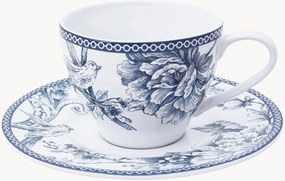 Porcelánové šálky na čaj's podšálkami Kensington, 4 ks