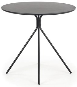 AKCIA Čierny jedálenský stôl PHANTOM 80x80 II. akosť