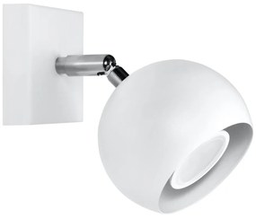 Biele nástenné svietidlo Sollux Ollo