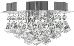 Toolight - Krištáľové závesné svietidlo G9 3x40W APP1039-C, chrómová, OSW-06822